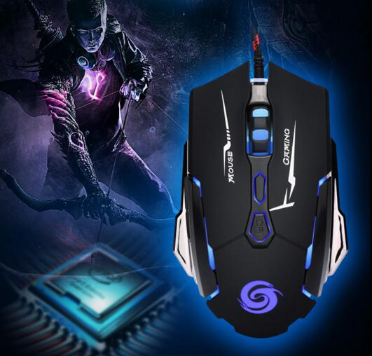 Super cool 4000DPI 7 keys usb wired gaming mouse